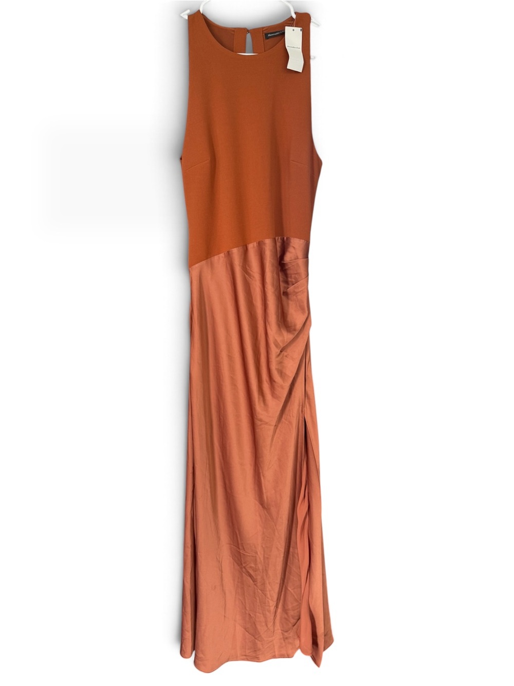 Abercrombie & Fitch Two-Tone Rust Maxi Dress